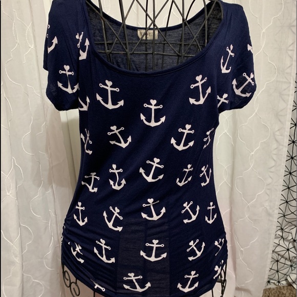 Free Kisses Tops - Free Kisses Anchor Shirt